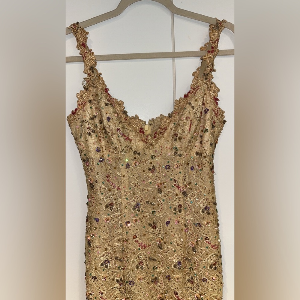 Gold Embellished Mandalay Dress